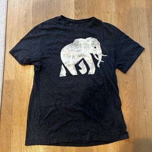 Banana Republic Charcoal Gray Elephant T-Shirt
